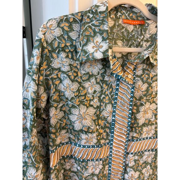 NWOT ⭐️Sold Out⭐️ Oliphant midi shirtdress Sz Lrg, $415 - Picture 4 of 9